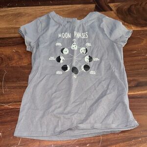 Cat & Jack Gray Moon Phases Kids Shirt
